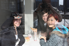 Us in Panna.  I made Dan take this picture from outside.