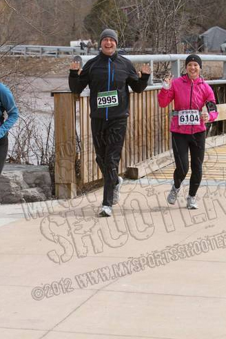 running for the camera