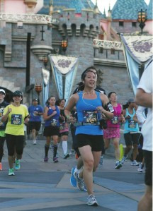 Running through Sleeping Beauty's Castle.
