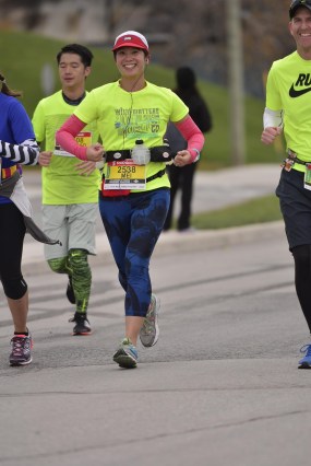 Mei being silly while running.