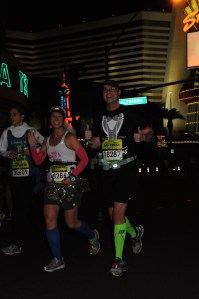 Running on the #stripatnight!