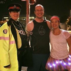 Dan, Mei and a police officer.